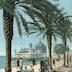 "3265. Côte d'Azure. Nice. Le palais de la Jetée à travers les palmiers"